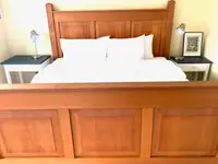 Solid pine King size bed frame