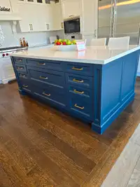 Custom Kitchen Island with Countertop 4' wide x 7' long