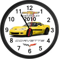 2010 Chevrolet Corvette Z06 (Velocity Yellow) Custom Wall Clock