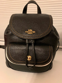 COACH Small Leather Backpack (NEW)