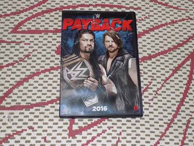 WWE PAYBACK 2016 DVD, MAY 2016 PPV, ROMAN REIGNS VS. AJ STYLES in CDs, DVDs & Blu-ray in Hamilton
