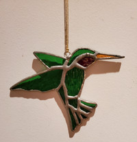 VINTAGE STAINED GLASS BIRD
