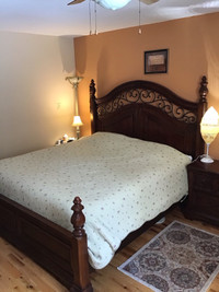 King size bed and bedroom furniture 