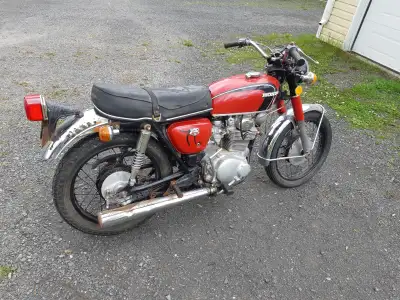 Needs a camshaft pistons, rings, exhaust and more. Rims are pitted. Speedometer glass is broken. Hav...