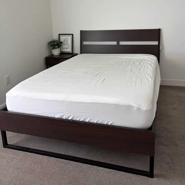 Delivery Available: Double/Full Size bed frame and mattress 