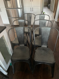 Metal dining room chairs