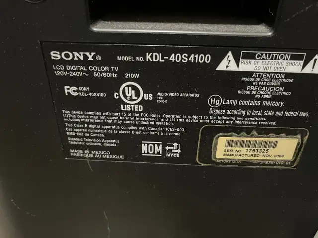 40’’ Sony TV in TVs in Port Hardy / Port McNeill - Image 3