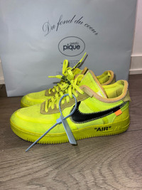 Nike Off-white Air Force 1 Volt Size 9.5 No Box