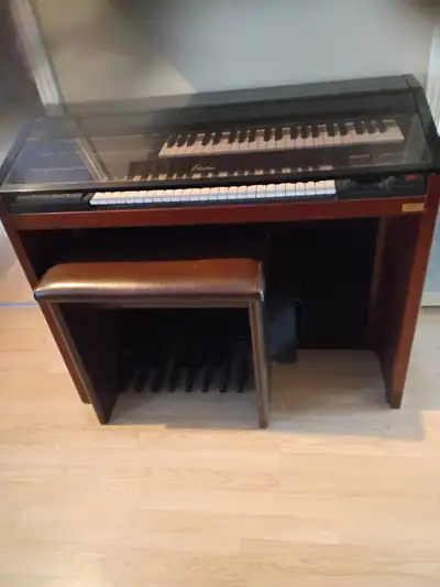 Orgue meuble avec banc, View more