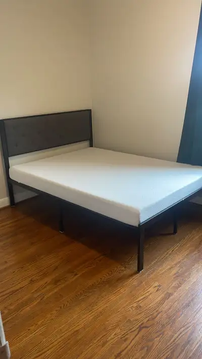 bed frame and mattress, View more