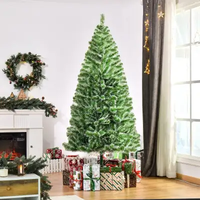 7FT Christmas Tree Artificial Classic Tree Holiday Indoor Decora, View more