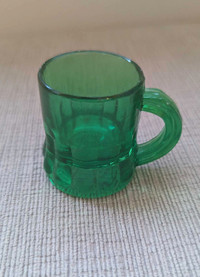 Small Green Mug Shot Glass