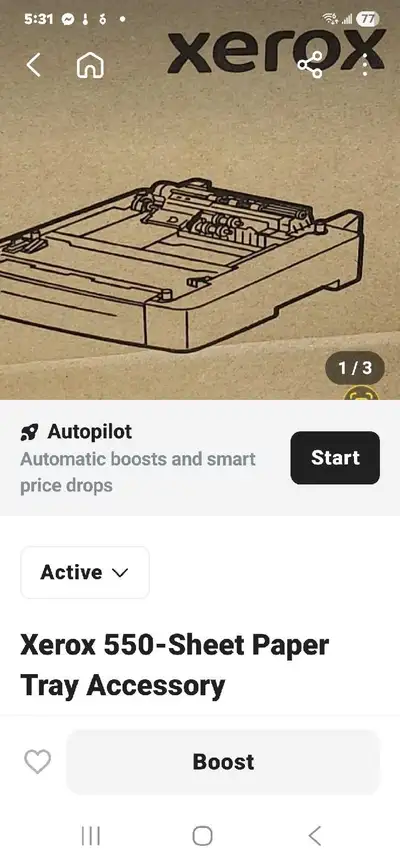 Xerox 550-Sheet Paper Tray, View more