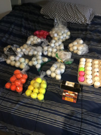 Various GOLF BALLS: New/ Used