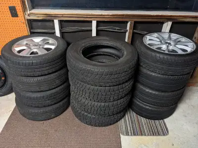 Selling multiple sets of tires and rims. See below for prices/OBO. Pickup in Sarnia. 1) 15" All-Seas...