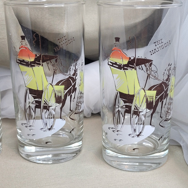 Set of 4 Vintage Anchor Hocking "Gay Nineties" 5 1/2" Tall Glass in Arts & Collectibles in Markham / York Region