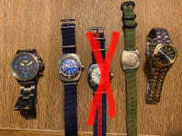 Assortment of watches for sale Vostok, Rotary, Citizen, Fossil
