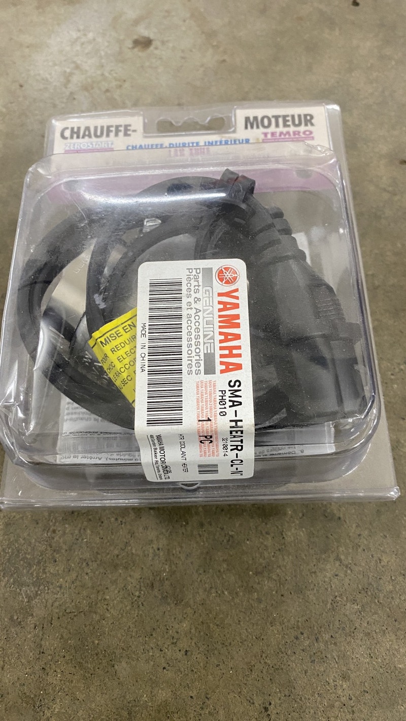 YAMAHA COOLANT HEATER Snowmobiles Parts, Trailers & Accessories Red