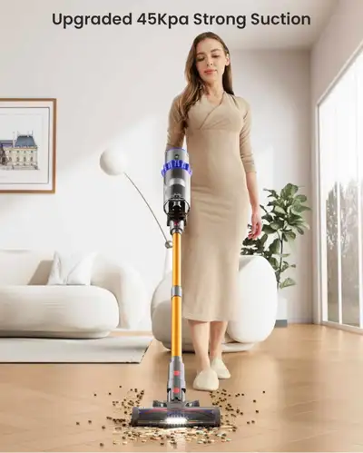 I don't exchange or return it ‼️ Cordless Vacuum Cleaner, 550W 45KPA 70Mins Self-Standing Vacuum Cle...