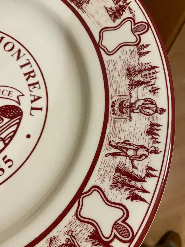 2001 Service Plate from the 5-star Beaver Club Restaurant in Arts & Collectibles in Oshawa / Durham Region - Image 3