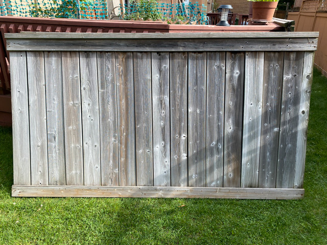 Fence Panels 7-7.5 feet Cedar or pressure treated Spruce $50 OBO | Decks &  Fences | Ottawa | Kijiji