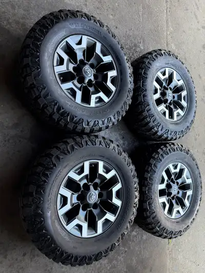 STILL AVAILABLE Came off Toyota Tacoma Bolt pattern 6x139.7 Size 245/75/16 LT Offset25 Center bore 1...