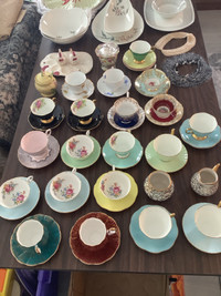 China Tea Cups and Saucers, Assorted, $2 cup, $2 saucer.