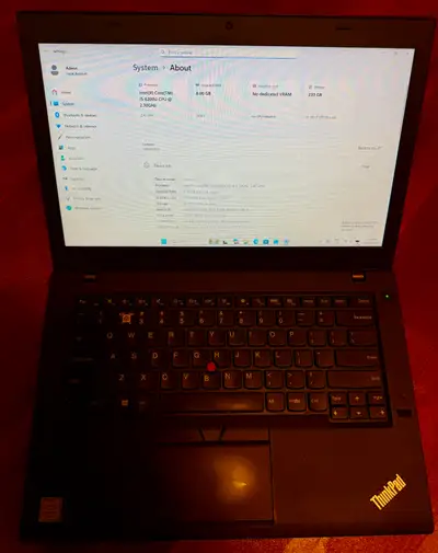 Lenovo&nbsp;ThinkPad T460 laptop with two power supplies, View more