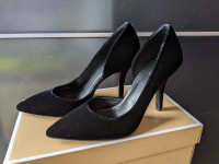 Brand new Michael Kors Black Velvet High Heel