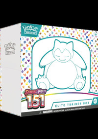Pokémon 151 : Snorlax Elite Trainer Box! (Pre-Order) Sept 24th