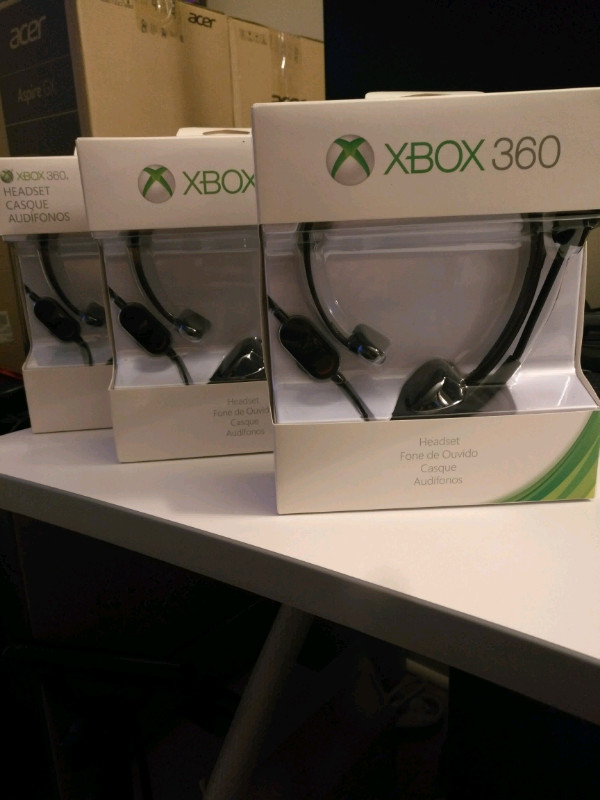 XBOX 360 Gaming Headset - BrandNewSealed 3pcs in XBOX 360 in Mississauga / Peel Region - Image 2