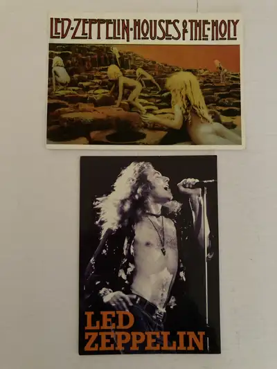 2 Led Zeppelin Rock n Roll Postcards 4x6" England, View more
