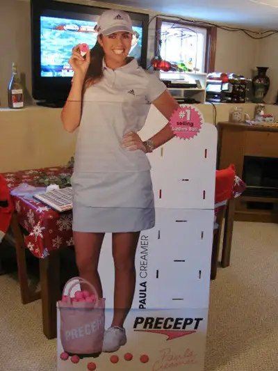 Great stand up for the Paula Creamer fan. Excellent condition, used as a promotion tool. Folds up ne...