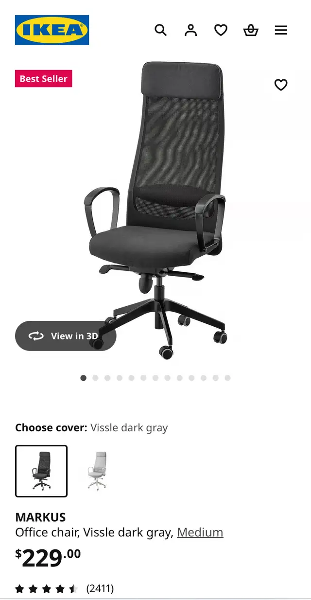 Selling Ikea office chair in Chairs & Recliners in Markham / York Region - Image 2