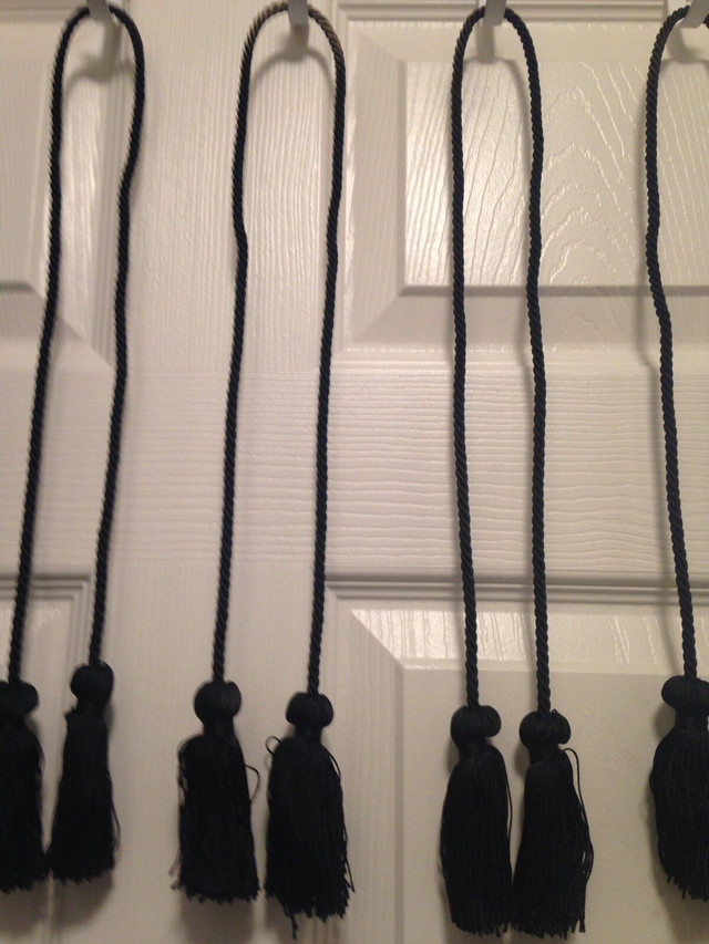 New Black or Blue Tassel Rope Curtain Tiebacks in Other in Mississauga / Peel Region - Image 2