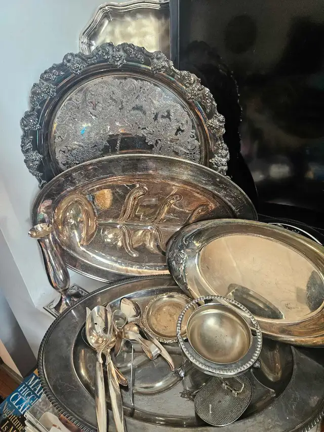 Triple plated Silver dinnerware collection 65203780322946120