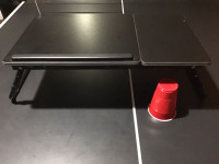 Laptop stand with light