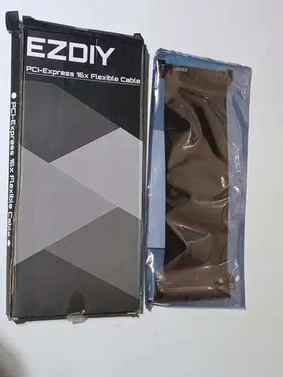 EZDIY-FAB PCIE 16x Extreme Flexible, High Speed Riser Cable PCI Express 4.0 Port GPU Extension Card-...