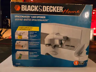 BLACK+DECKER CO85 Spacemaker Can Opener - White NEW UNUSED!, View more