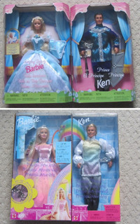 Vintage Sleeping Beauty or Rainbow Princess- Barbie & Ken - BNIB