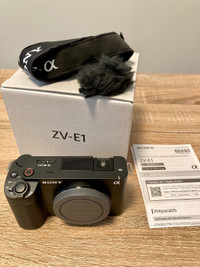 Sony ZVE1 Camera - Like New Condition