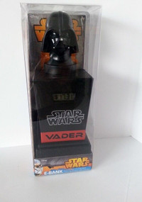 STAR WARS DARTH VADER ELECTRONIC COIN COUNTING BANK LCD SPEAKER