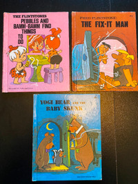 Vintage Wonder Books The Flintstones, Fred Flintstone, Yogi Bear