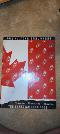 ROLLING STONES STEEL WHEELS MAGAZINE FROM THE 1989 SKYDOME CONCE