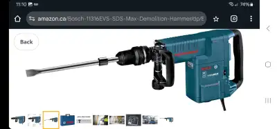 Bosch 11316 - SDS-max Demolition Hammer SKU: BOS11316 3 Bits, View more
