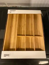 IKEA VARIERA Bamboo Flatware Tray Kitchen Drawer Organizer