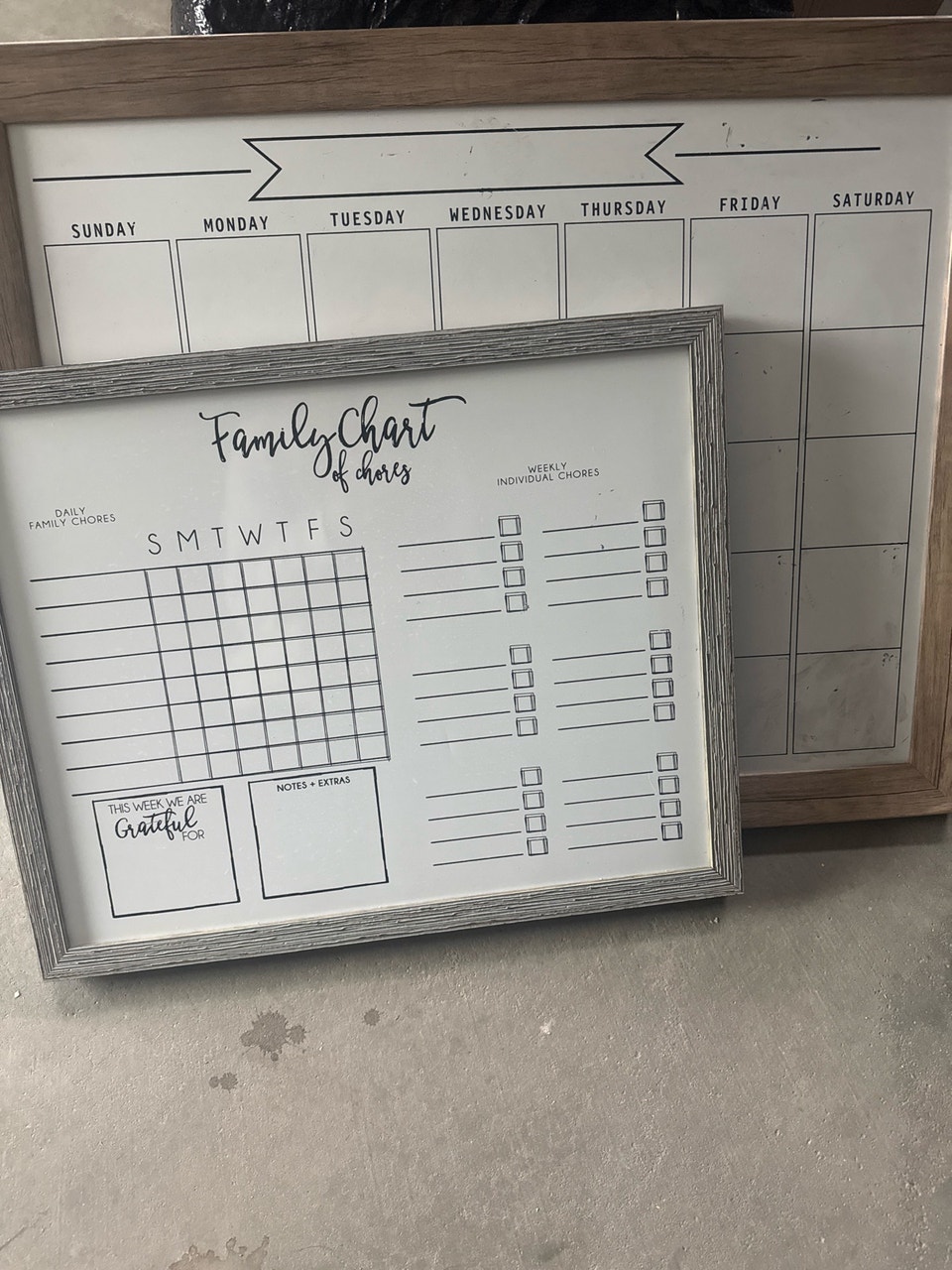 FREE chore chart and calendar white boards | Free Stuff | Calgary ...