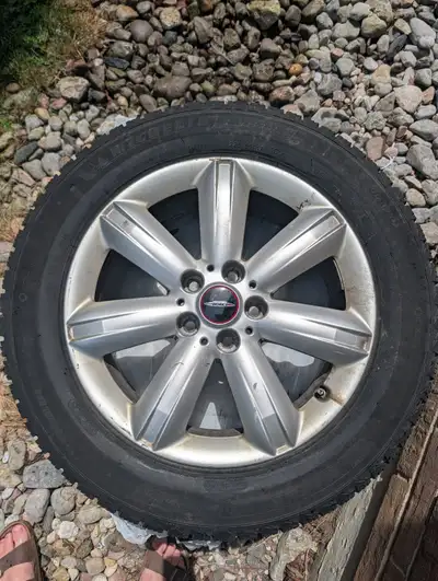 Selling four winter tires on John Cooper Works MINI rims. Specs: Tire size: 225/55R17 Rim size: 17x6...
