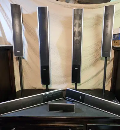Sony tower speakers 3 OHM speakers, View more