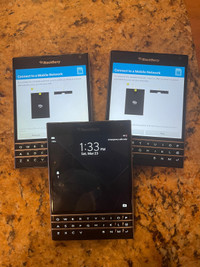 3 Blackberry Passports (all 3)